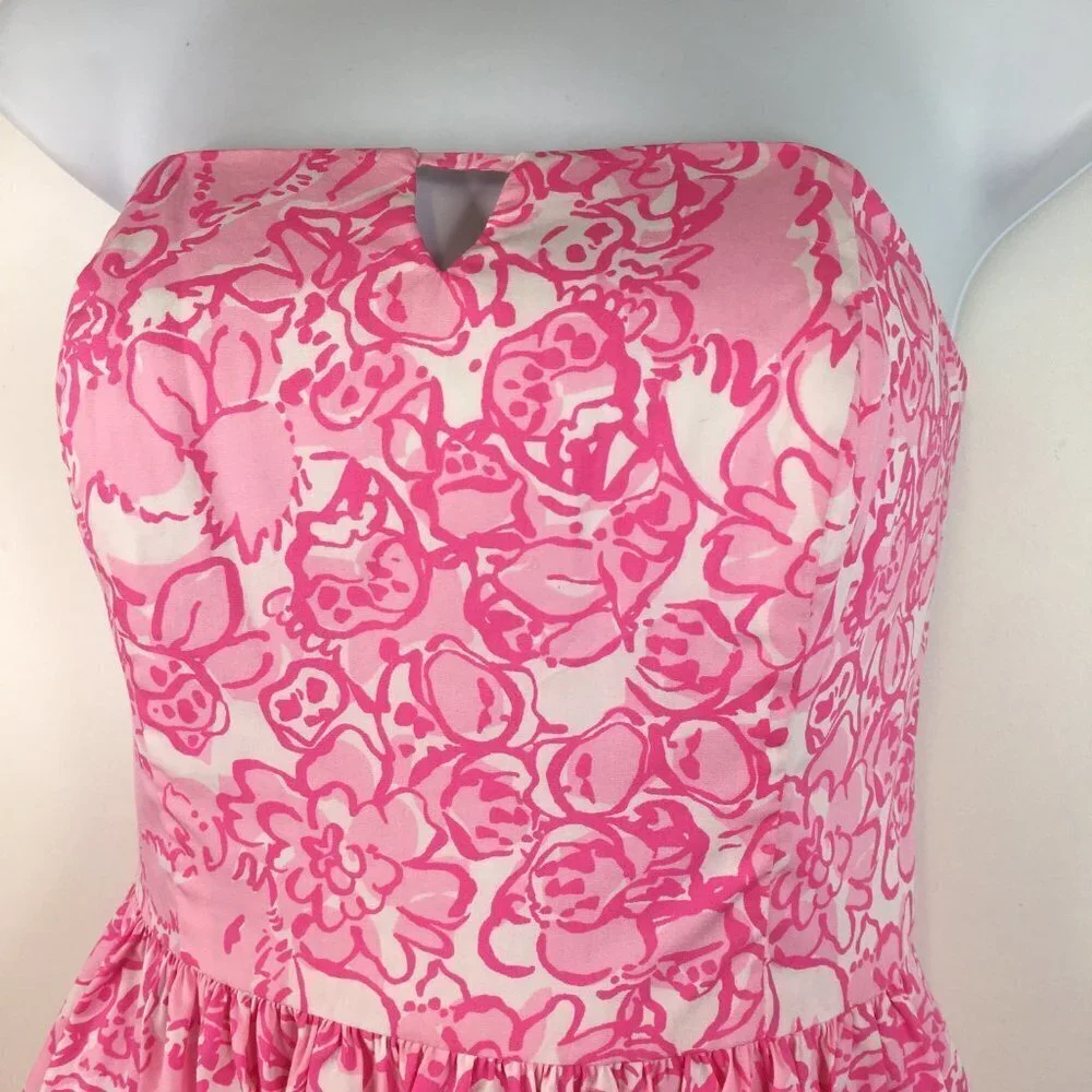 Lilly Pulitzer Richelle She's a Fox Sleeveless Pink Dress  Size 0 - Picture 4 of 11